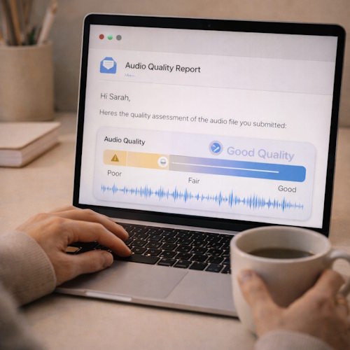 audio enhancement quality check process